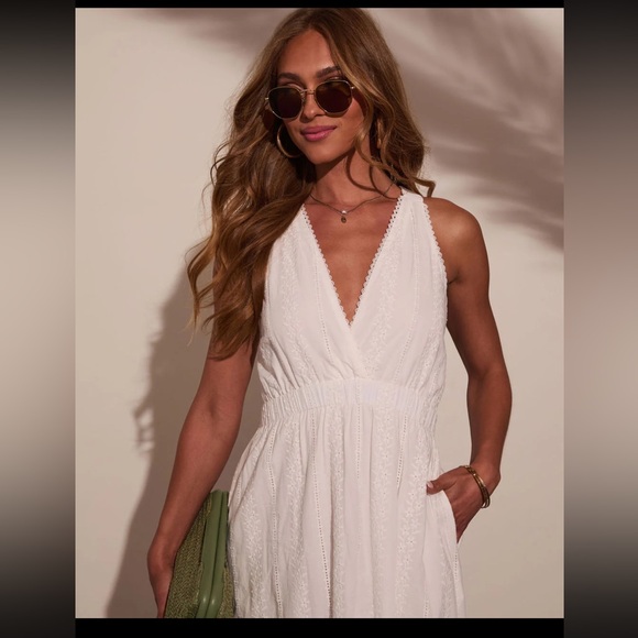 Vici Rayanne Eyelet Embroidered Maxi Dress - Picture 2 of 4